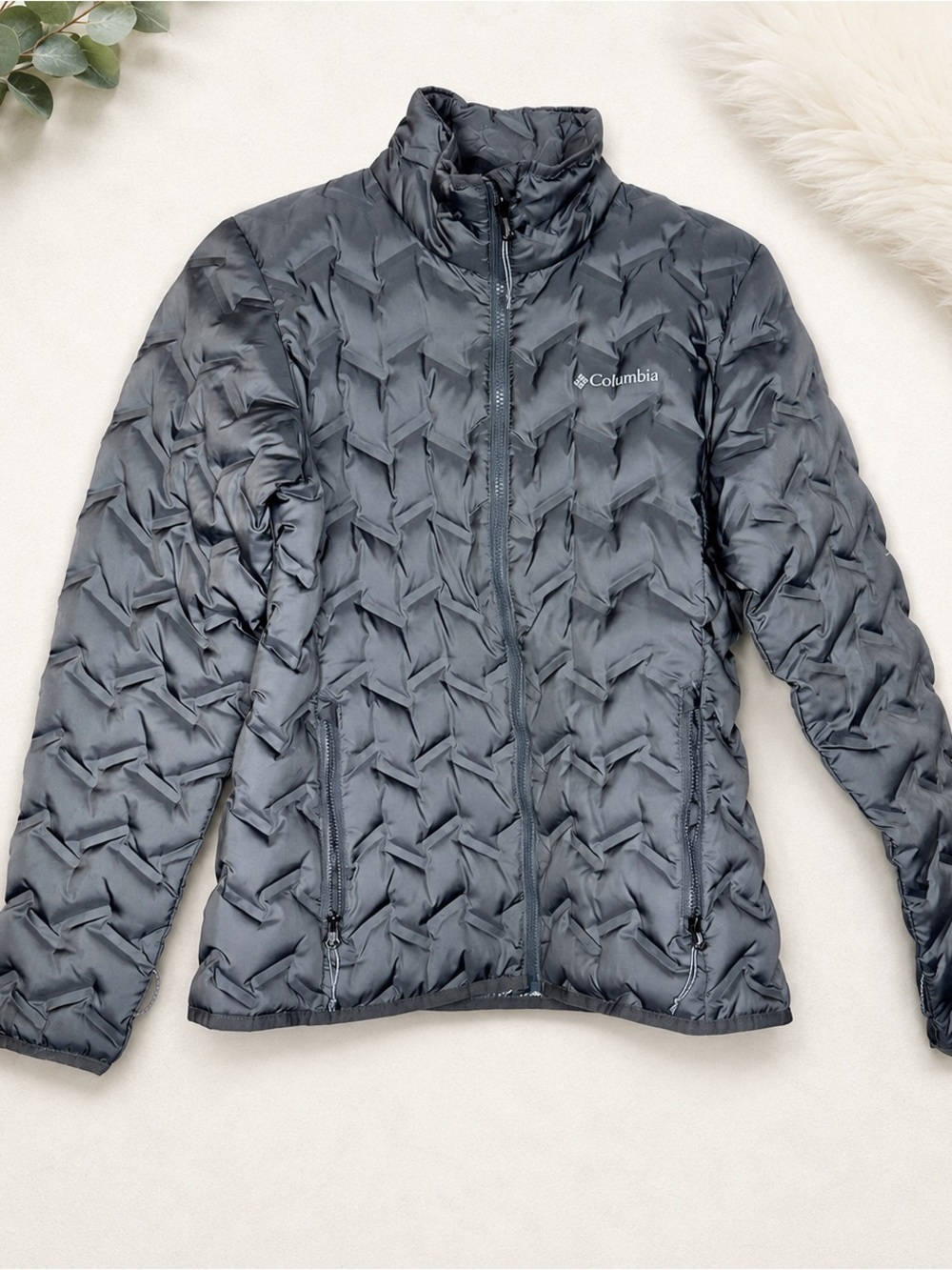 Columbia Women's Grey Down Puffer Jacket Omni-Heat - M - Picture 2 of 10